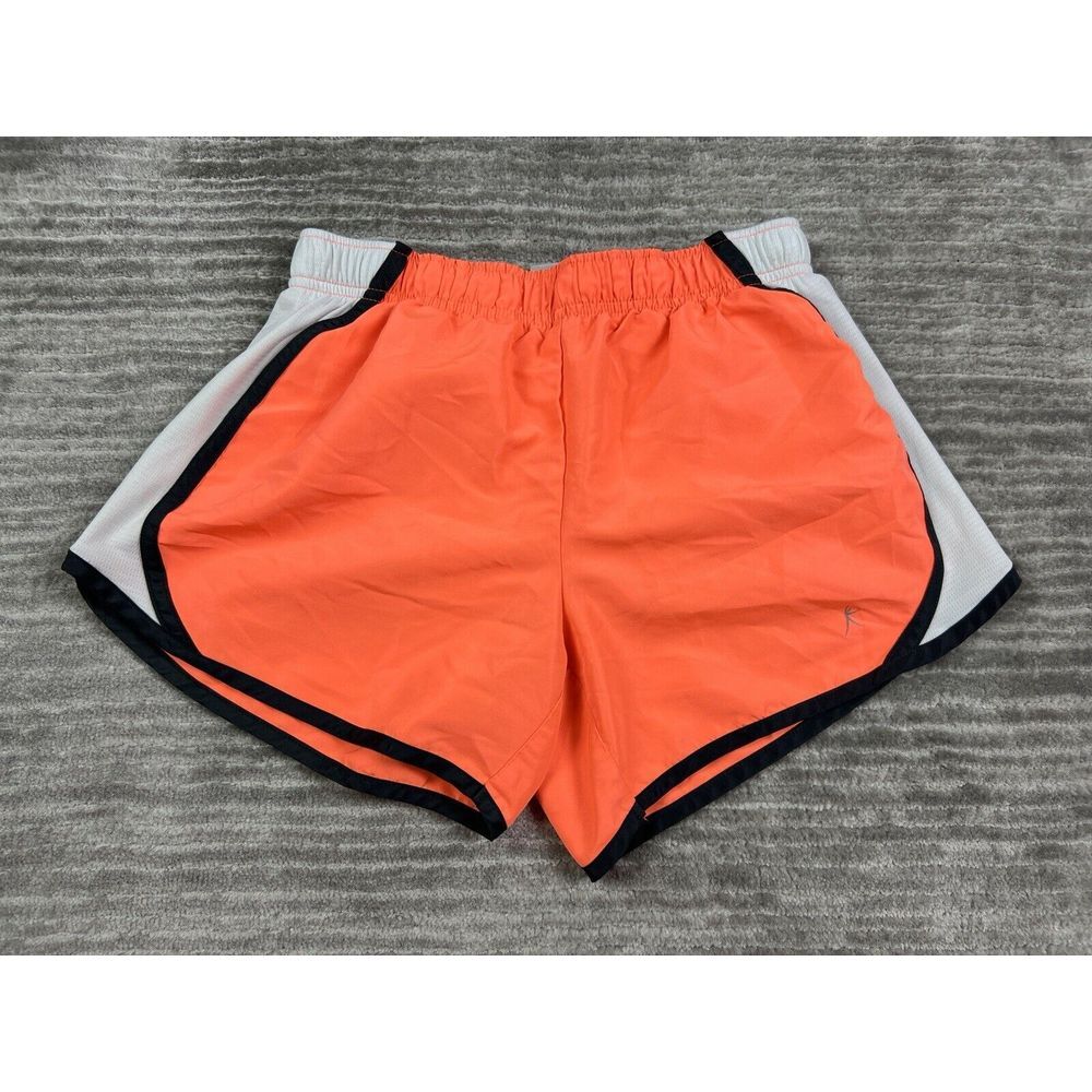 Danskin Now Shorts Womens XS 0-2 Orange Semi-fitted Athletic Stretch Pockets
